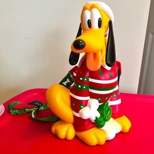 Perfect condition Disney parks Christmas holiday Pluto popcorn bucket